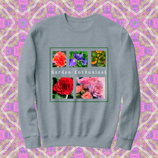 5-Photo - Sudadera de plantilla de flores personal