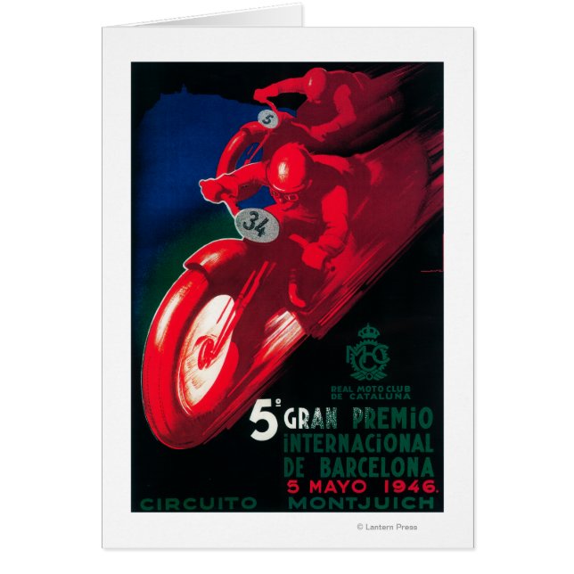 5 Poster de motocicletas de Gran Premio Internat (Frente)