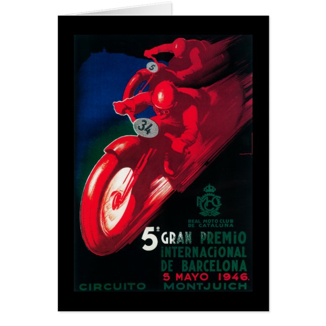 5 Poster de motocicletas de Gran Premio Internat (Frente)