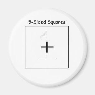 5-Sided ajusta el imán oficial del refrigerador