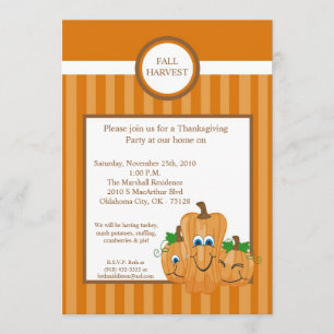 5 toallas de otoño cosechan invitaciones para dar