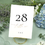 5 x 7 Caligrafía de oro Número de tabla Boda moder<br><div class="desc">***este diseño es parte de una colección de correspondencias**_________________________ esta plantilla de diseño es totalmente editable / personalizable por usted - haga clic en personalizar un botón adicional si desea mover, agregar, eliminar o hacer cambios significativos en el diseño _______________________ tenga alguna pregunta sobre DISEÑO o necesite más diseños o...</div>