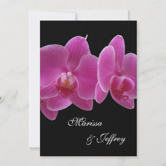 5 X 7 Invitación a la Boda Orquídea — Orquídeas Pú