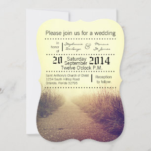 5 x 7 Invitación a la boda Sunrise Pathway Pat