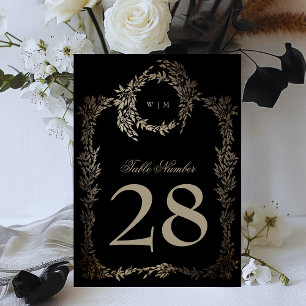 5 x 7 Número de tabla del Boda de la corona de oro