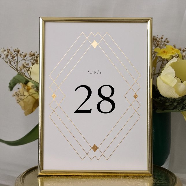 5 x 7 Números de tabla de Bodas clásicos blancos y (Subido por el creador)