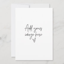 5 x 7 Tarjeta fotográfica de invitación de boda pe