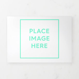 5" x 7" triple letra Invitación plegable