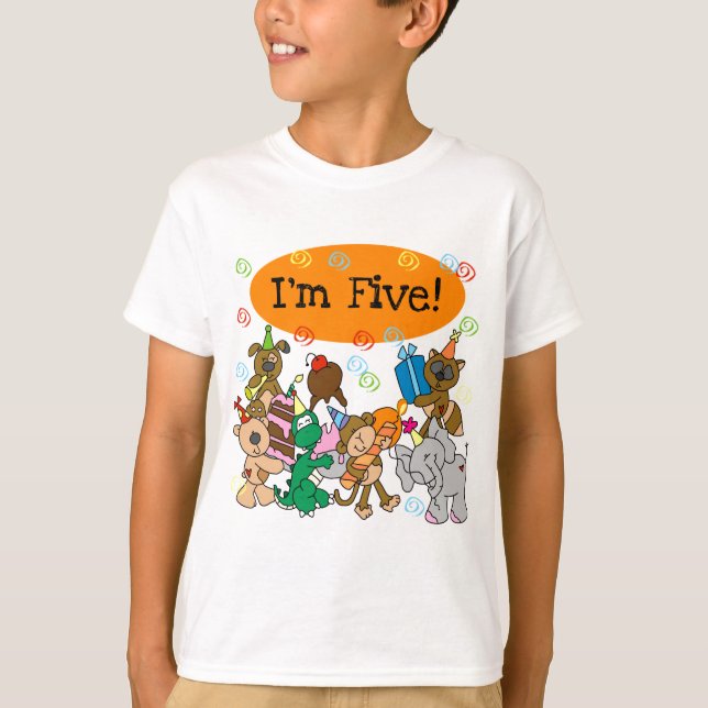 5tas camisetas y regalos del cumpleaños de los (Anverso)