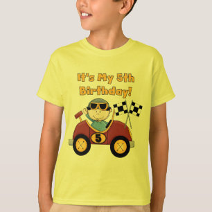 5tas camisetas y regalos del cumpleaños del coche