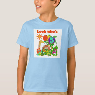 5tas camisetas y regalos del cumpleaños del safari