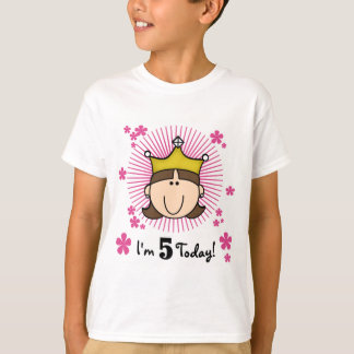 5tas cumpleaños camisetas y regalos de la princesa