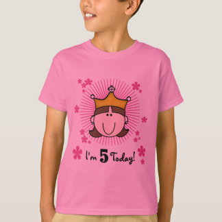 5tas cumpleaños camisetas y regalos de la princesa