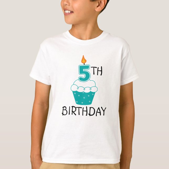 5to El cumpleaños embroma la camiseta (Anverso)