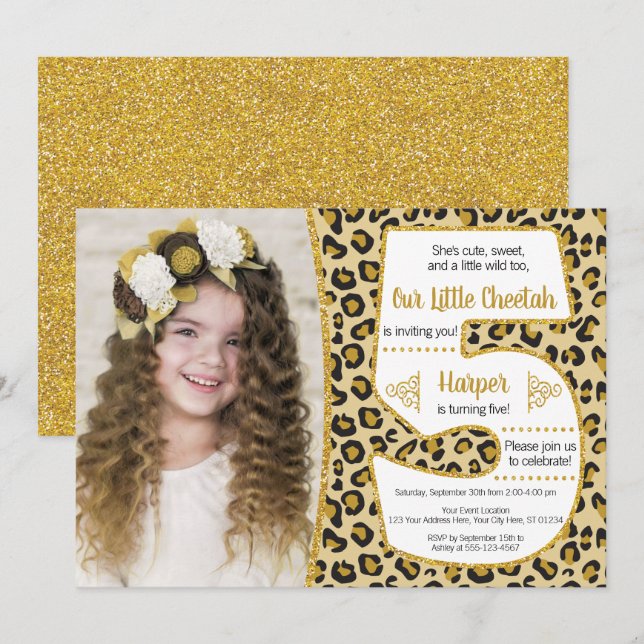 5to fiesta del safari de la invitación el | del (Anverso / Reverso)