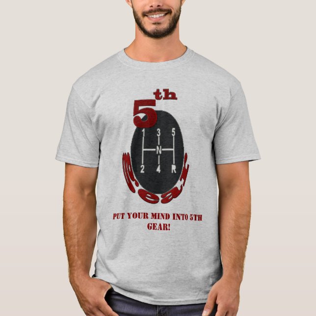 5to GRIS de la CAMISETA del ENGRANAJE (Anverso)