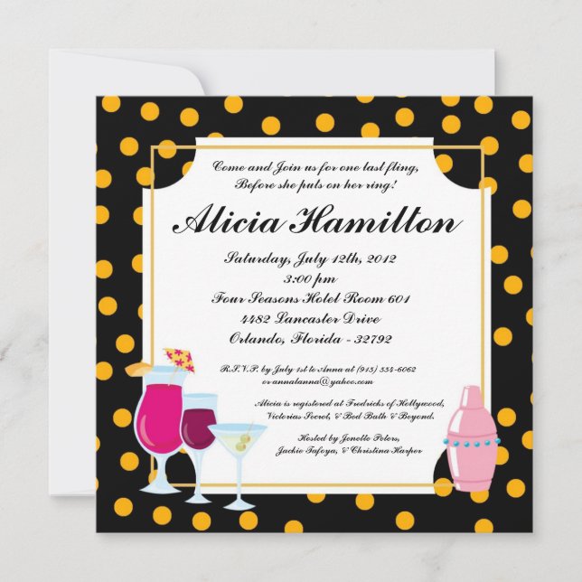 5x5 Invitación a la Bachelorette (Anverso)