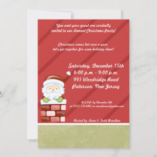 5x7 Abajo la invitación a la chimenea