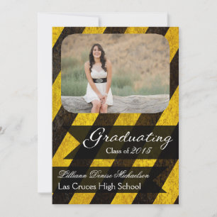 5x7 Bio Hazard Crime Scenard Scene Tap Invitación 