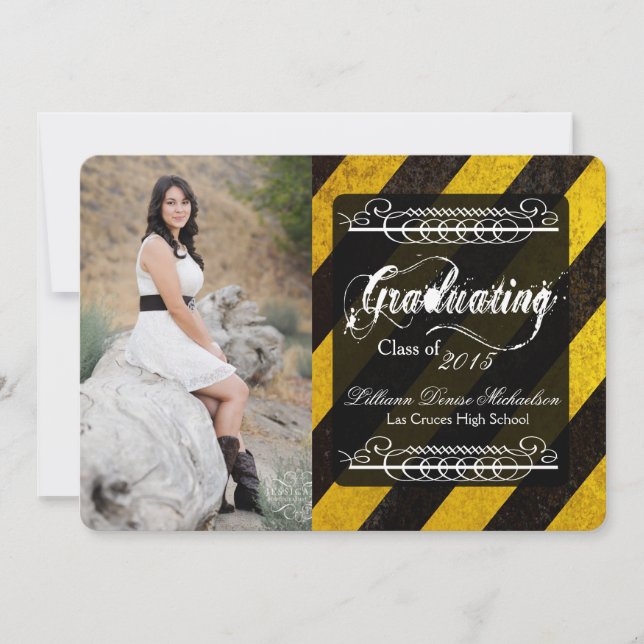 5x7 Bio Hazard Crime Scenard Scene Tap Invitación  (Anverso)