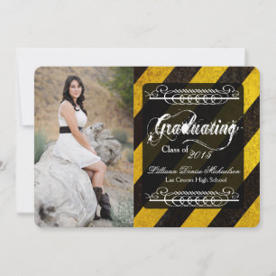 5x7 Bio Hazard Crime Scenard Scene Tap Invitación 