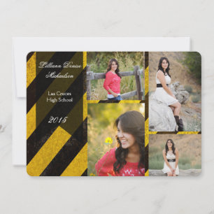 5x7 Bio Hazard Crime Scenard Scene Tap Invitación 