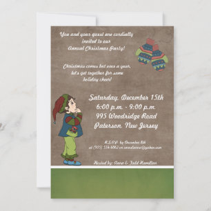 5x7 Buscando la invitación a los guantes de invier