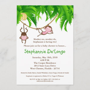 5x7 HERMANA la invitación de Baby Shower de la