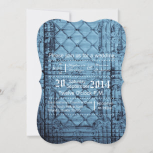 5x7 Invitación a la boda Mesa de techo de estaño r