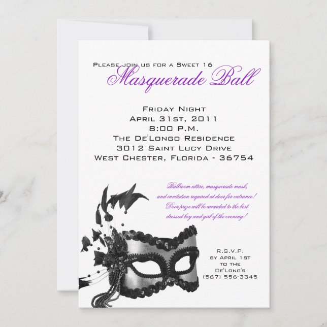 5x7 invitación del cumpleaños de la bola de (Anverso)