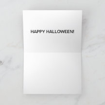 5X7 TARJETA feliz halloween. Diablo de cabra