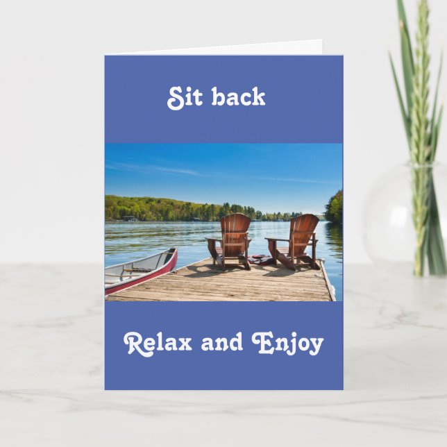 **60º CUMPLEAÑOS** Tarjeta de estilo LAGO (Anverso)