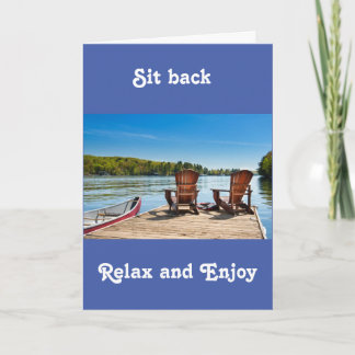 **60º CUMPLEAÑOS** Tarjeta de estilo LAGO