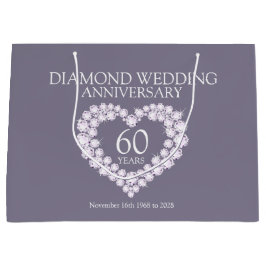 60.ª bolsa de regalo para la foto del aniversario 