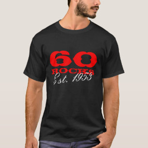 60.ª camiseta de cumpleaños   60 Rocas Este. 195