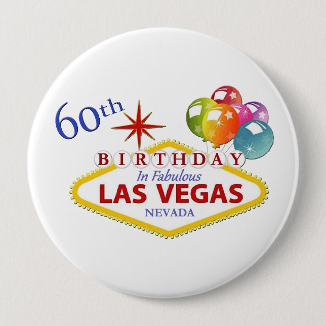 60.ª Enorme Cumpleaños De Las Vegas, Botón Redondo (Anverso)
