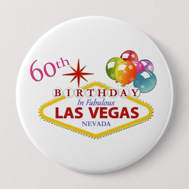 60.ª Enorme Cumpleaños De Las Vegas, Botón Redondo (Anverso)