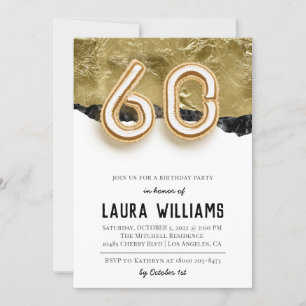 60.ª invitación a la fiesta de cumpleaños