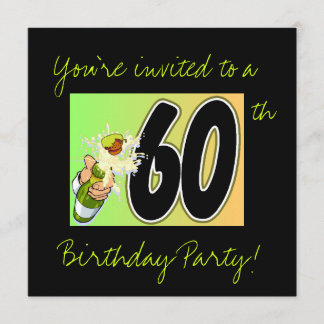 60.ª invitación a la fiesta de cumpleaños