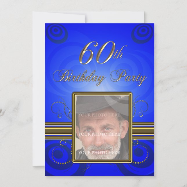 60.ª invitación a la fiesta de cumpleaños (Anverso)