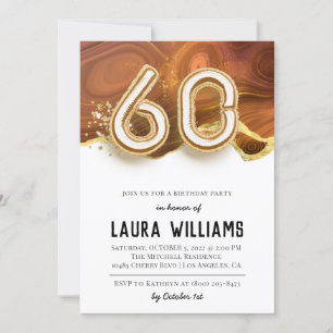 60.ª invitación a la fiesta de cumpleaños