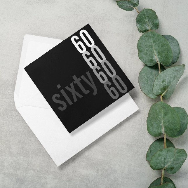 60.ª invitación a la fiesta de cumpleaños (Subido por el creador)