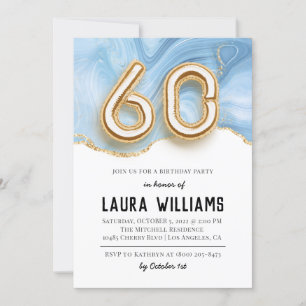 60.ª invitación a la fiesta de cumpleaños