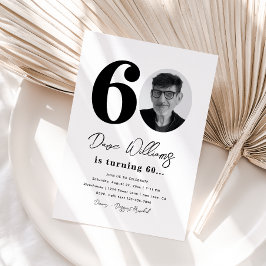 60.ª invitación a la fiesta de cumpleaños | 60 cum