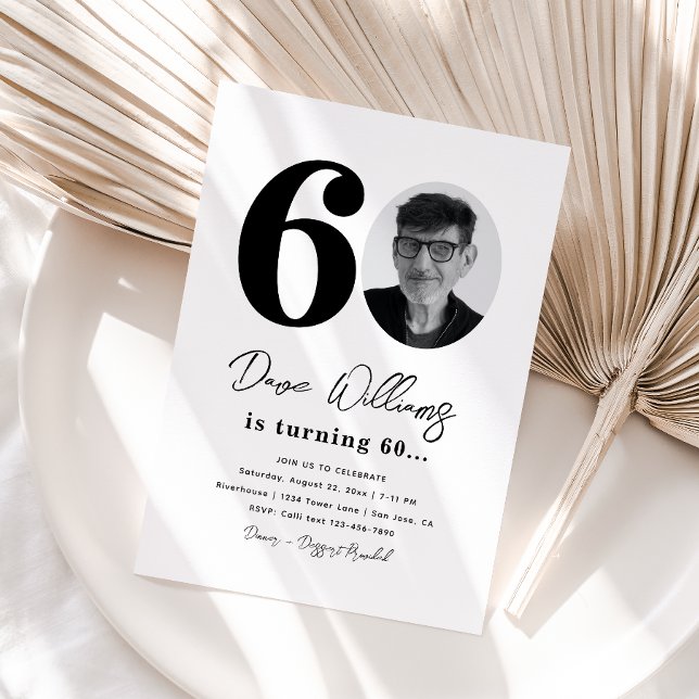 60.ª invitación a la fiesta de cumpleaños | 60 cum (Subido por el creador)