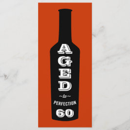 60.ª invitación a la fiesta de cumpleaños por edad