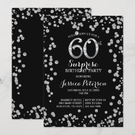 60.ª Invitación a la fiesta de cumpleaños sorpresa