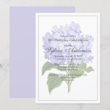 60.ª Invitación a la Lavanda de Cumpleaños Hydrang