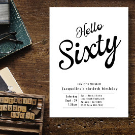 60.ª Invitación a los cumpleaños de Black White Mo