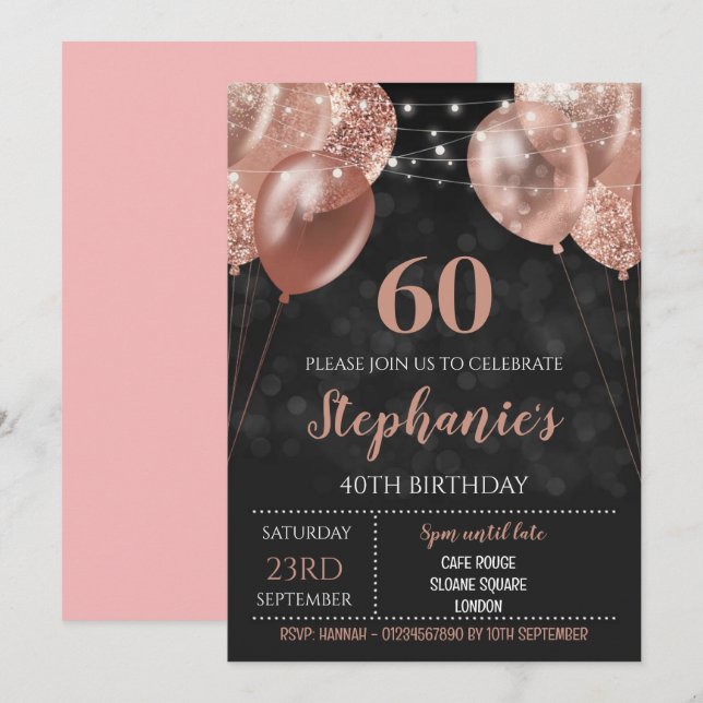 60.ª invitación a Rosa de oro (Anverso / Reverso)